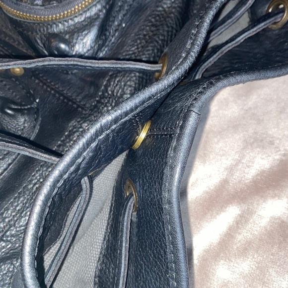 Frye Brooke Drawstring Black Leather Studded Women\'s Bag main image 4